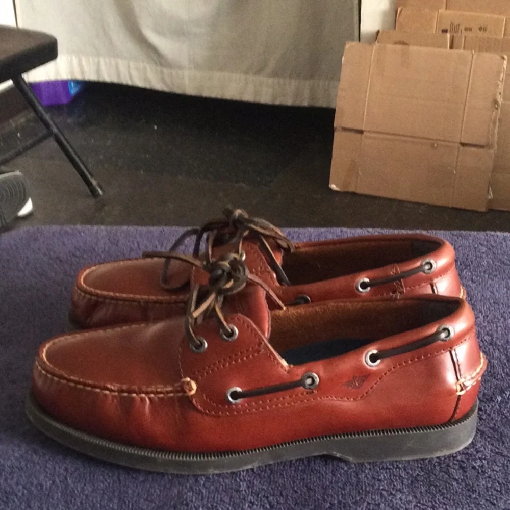 Dockers Men's Tan/Brown Leather Boat Shoes